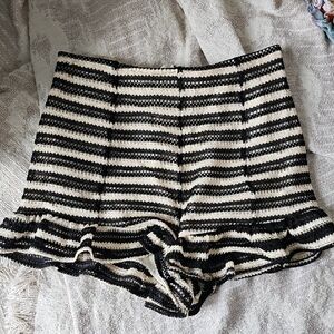 Guess BNWOT Striped High Waist Knit Shorts